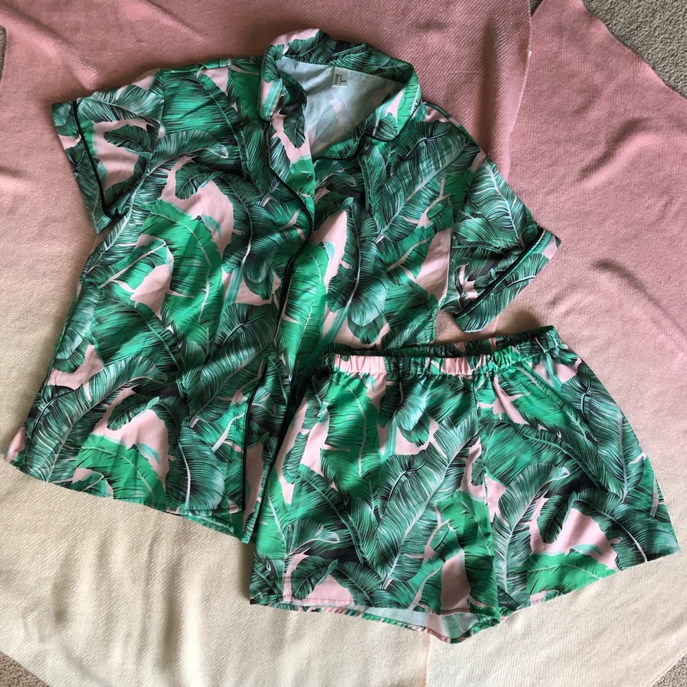 Tropical Pajama set with shorts